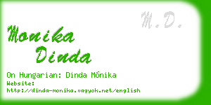 monika dinda business card